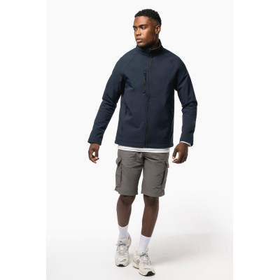 Unisex eco-friendly 3-layer softshell jacket